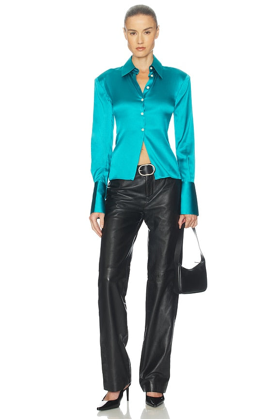 Helsa The Silk Charmeuse Shirt