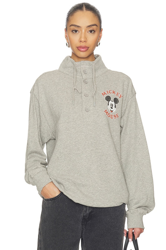 Junk Food Mickey Mouse Fleece Yoke Sweatshirt