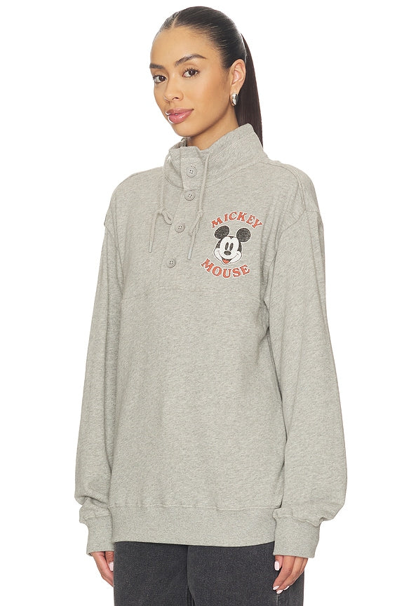 Junk Food Mickey Mouse Fleece Yoke Sweatshirt