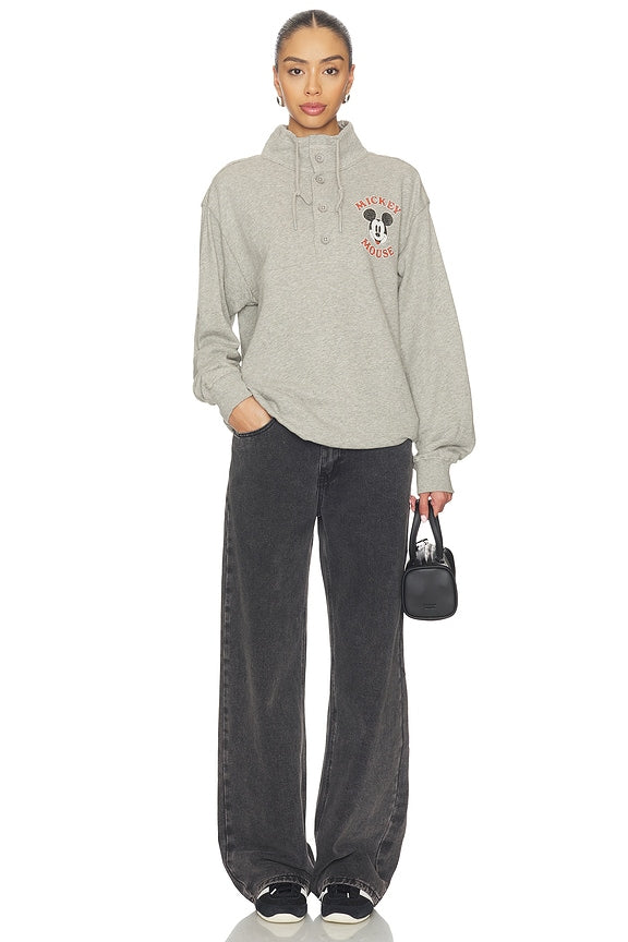 Junk Food Mickey Mouse Fleece Yoke Sweatshirt