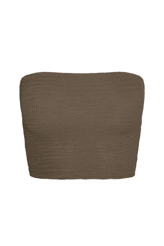 Monday Swimwear LAGUNA TOP - STONE CRINKLE