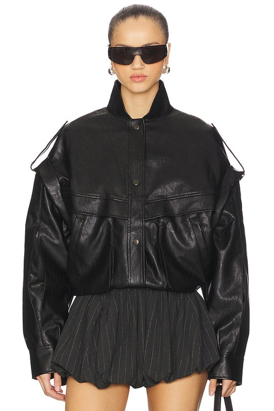 Lioness Madame Bomber Jacket in Onyx