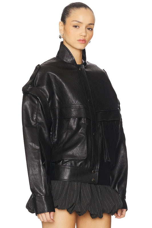 Lioness Madame Bomber Jacket in Onyx