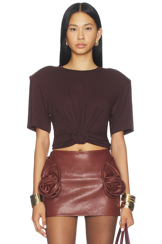 Magda Butrym Knot Front T-Shirt