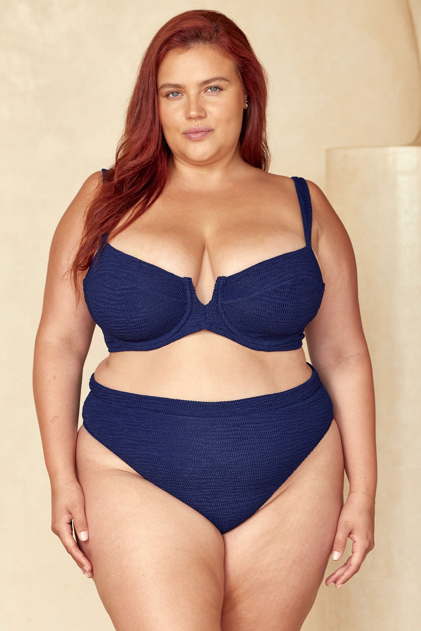 Monday Swimwear CLOVELLY TOP - MIDNIGHT CRINKLE
