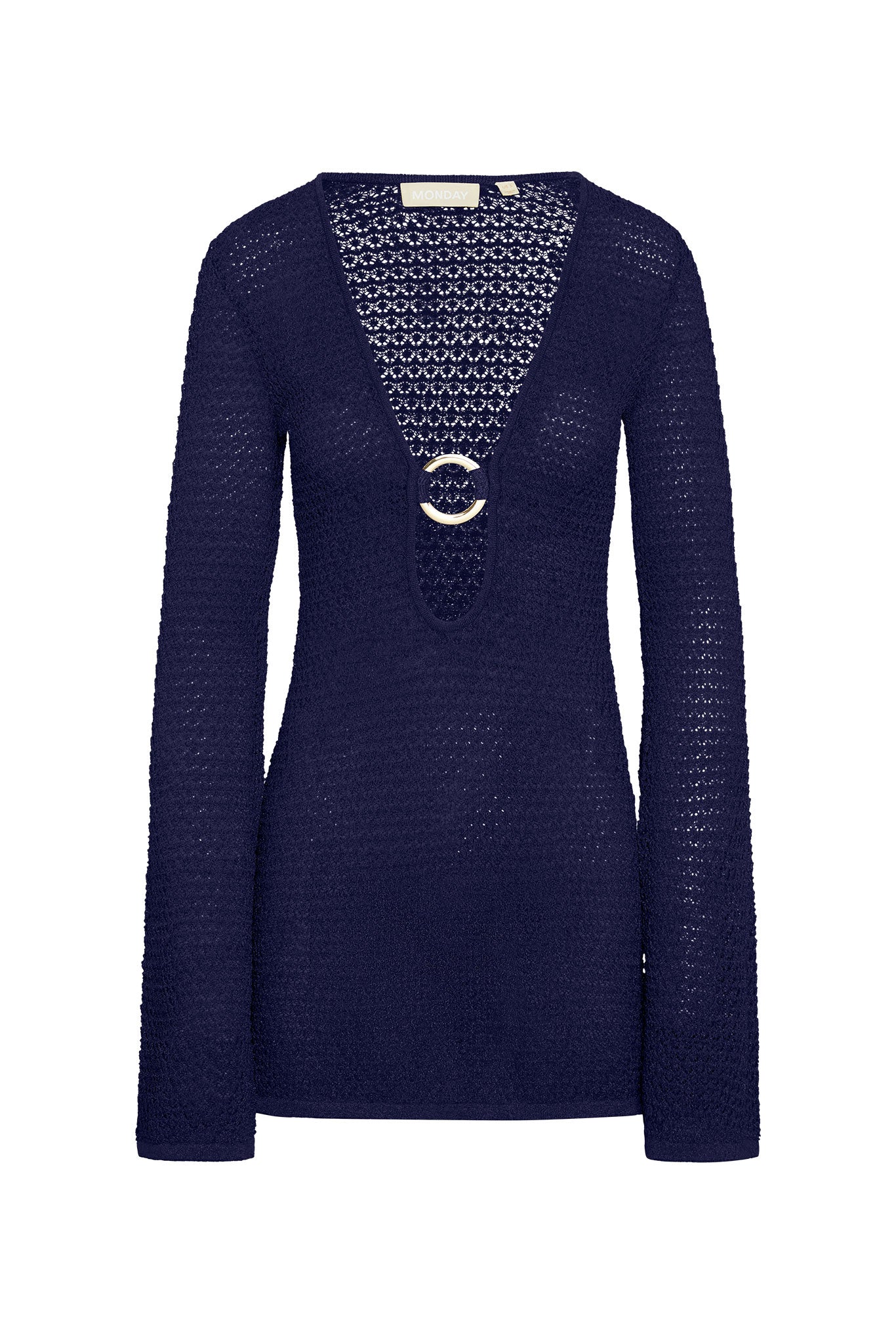 Monday Swimwear MONTEGO MINI DRESS - MIDNIGHT LACE CROCHET