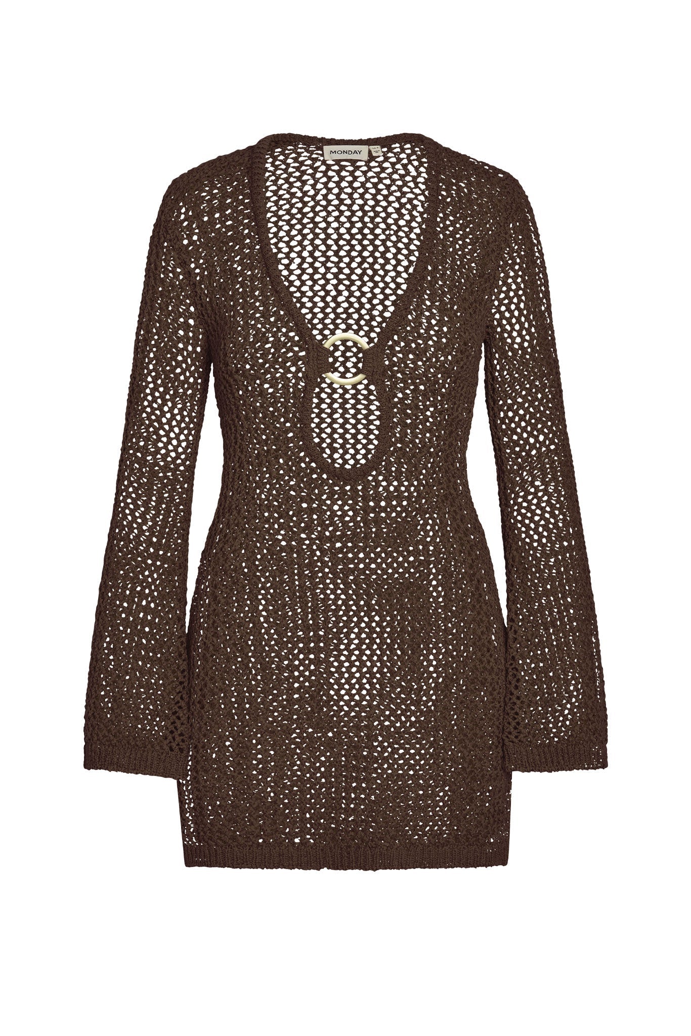 Monday Swimwear MONTEGO MINI DRESS - STONE PETIT CROCHET
