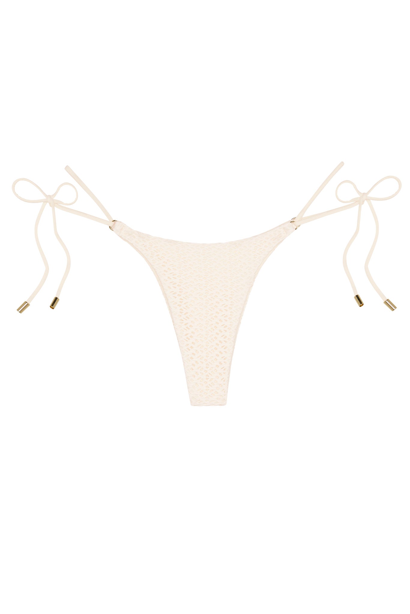 Monday Swimwear HANALEI BOTTOM - IVORY CROCHET