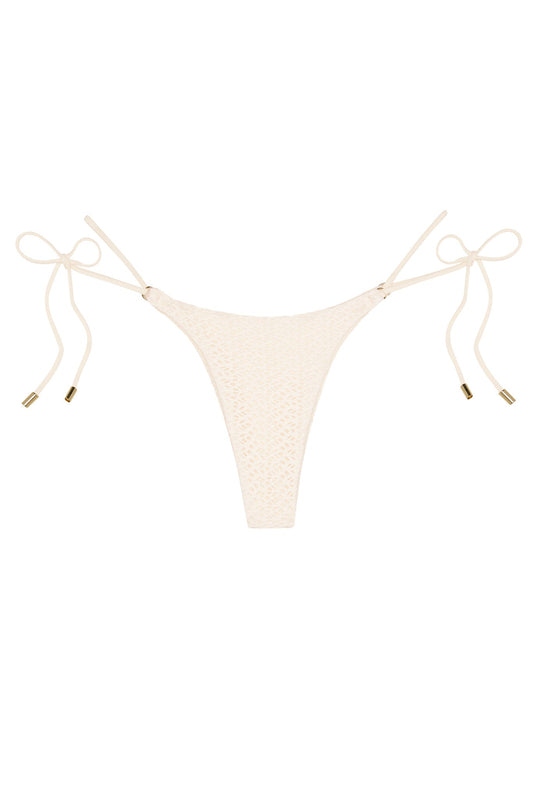 Monday Swimwear HANALEI BOTTOM - IVORY CROCHET