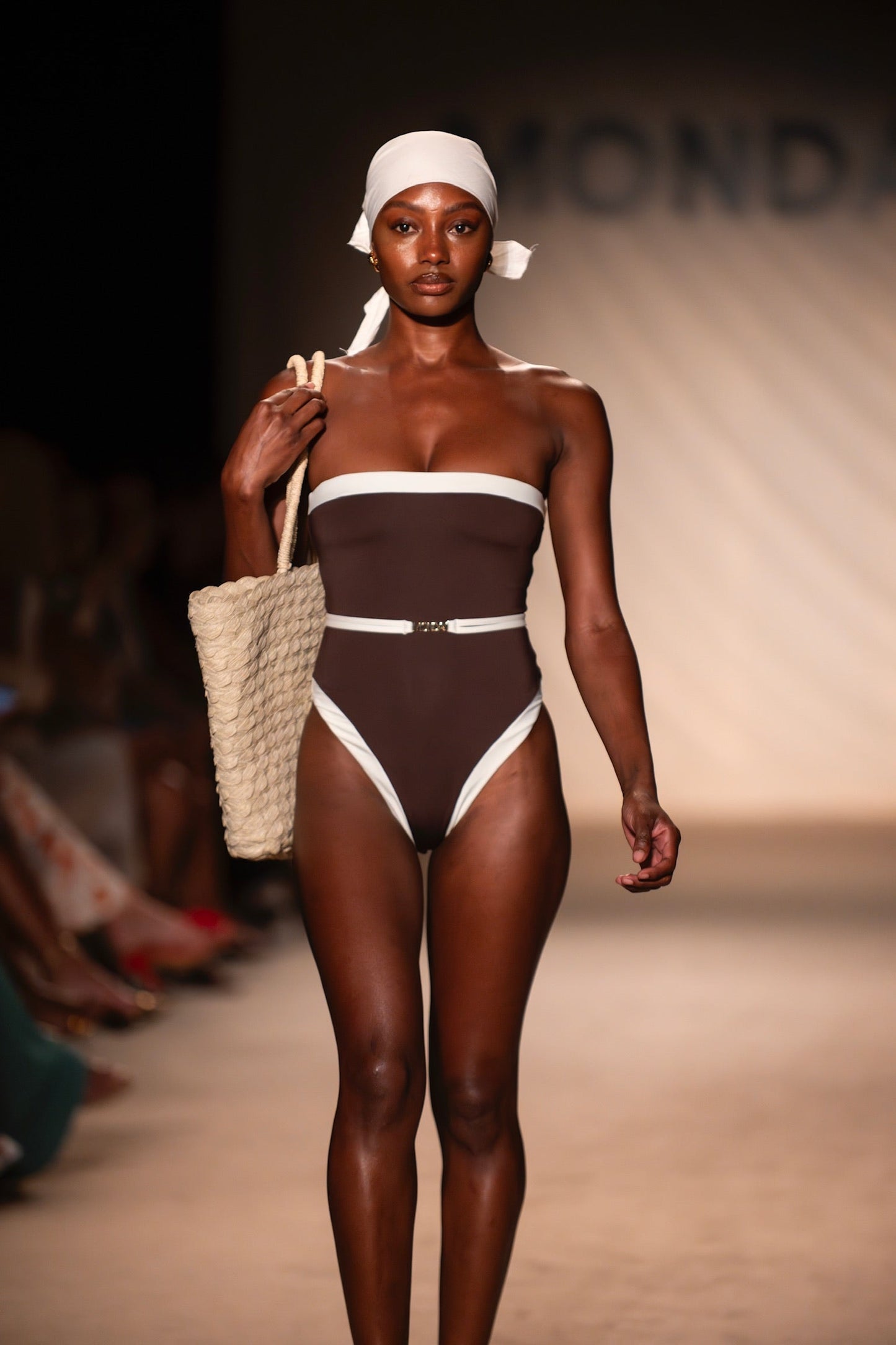 Monday Swimwear MIAMI ONE PIECE - ESPRESSO/IVORY
