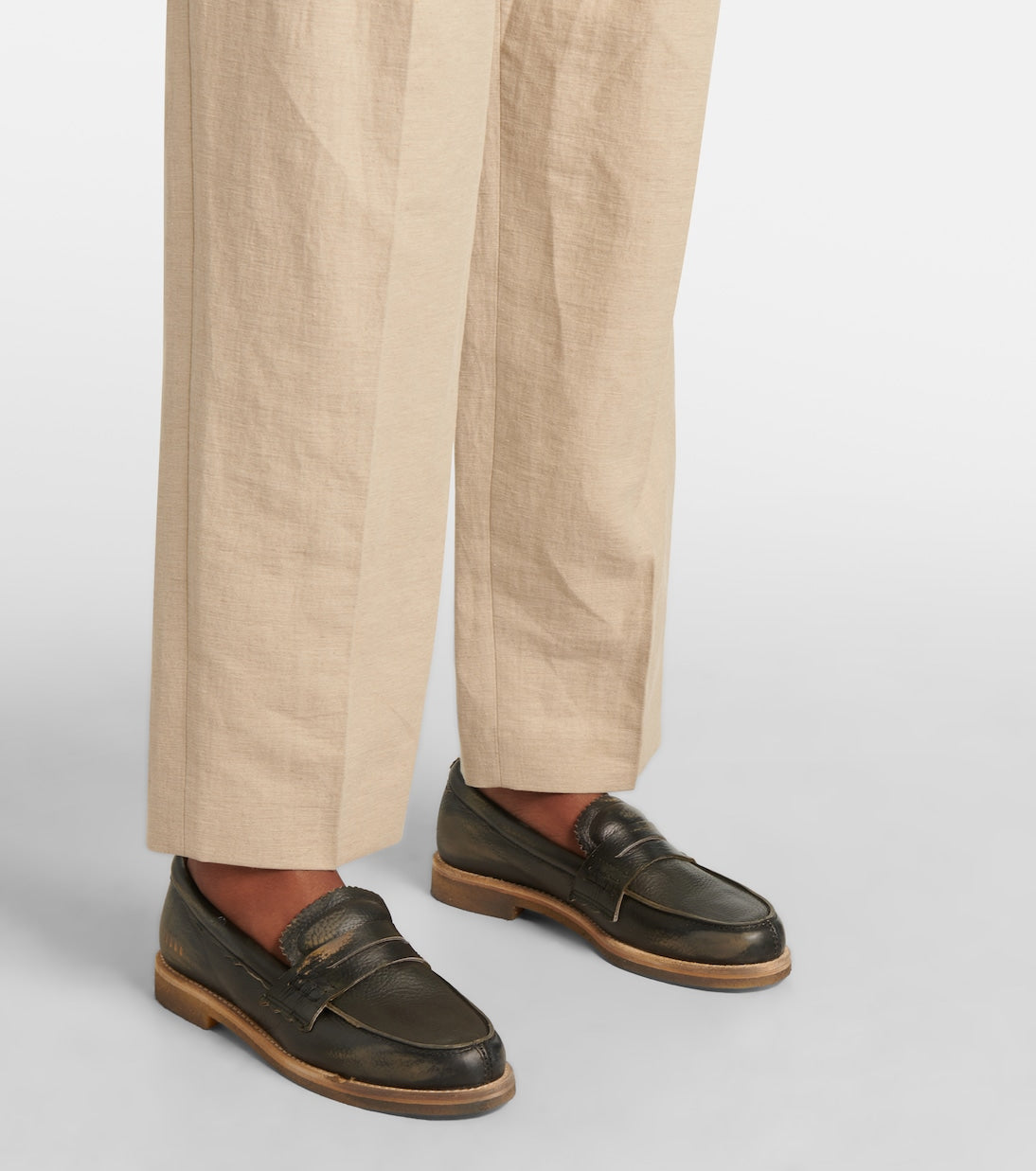 Golden Goose Jerry leather penny loafers