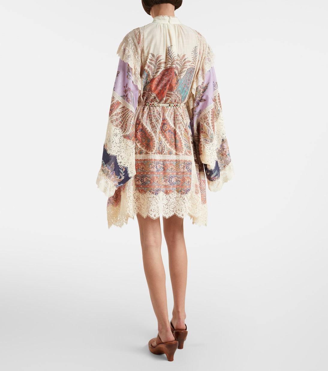 Zimmermann Rhiannon embroidered floral mini dress