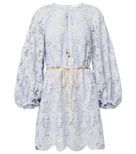 Zimmermann Belted lace mini dress