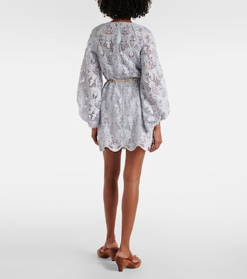 Zimmermann Belted lace mini dress