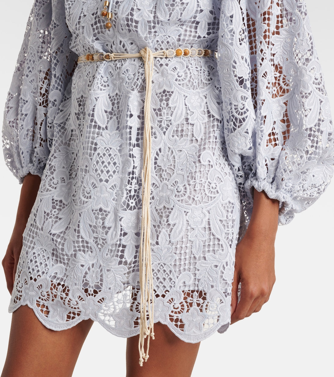Zimmermann Belted lace mini dress