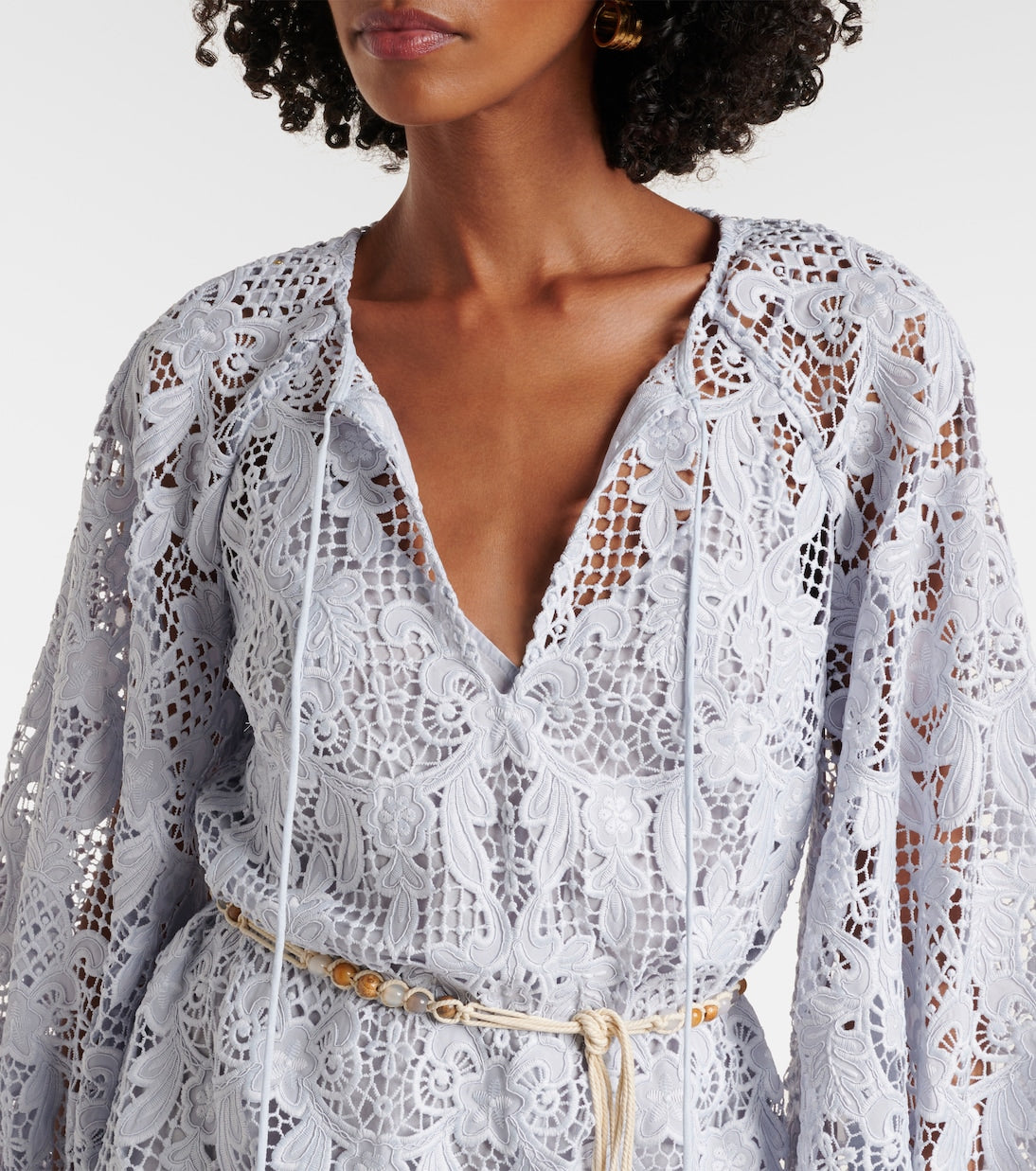 Zimmermann Belted lace mini dress