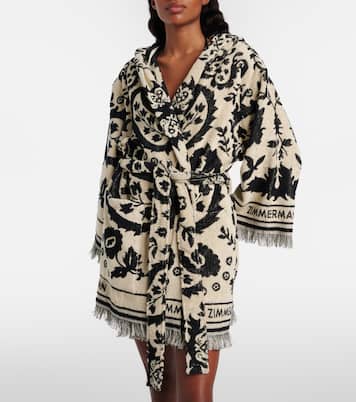 Zimmermann Wanderlust Cotton Terry Wrap rRobe
