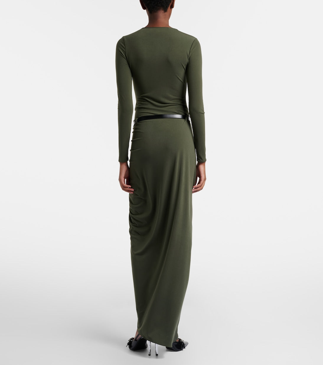 Coperni Suspended draped jersey gown