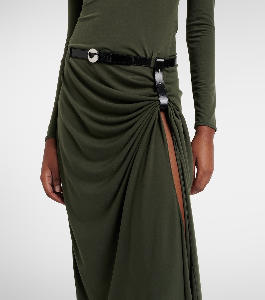 Coperni Suspended draped jersey gown