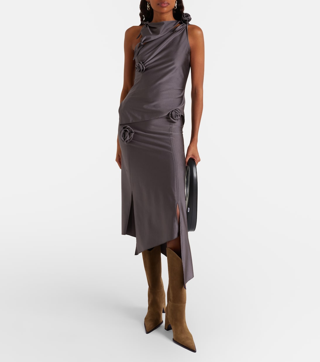 Coperni Cowboy suede knee-high boots