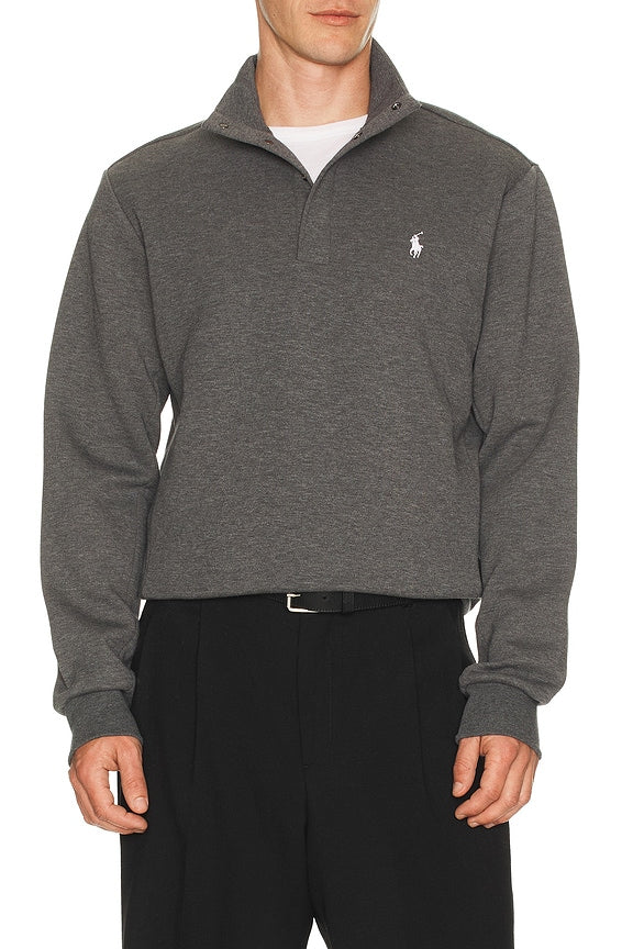 Polo Ralph Lauren Long Sleeve Double Knit Tech Snap Mocknock Pullover