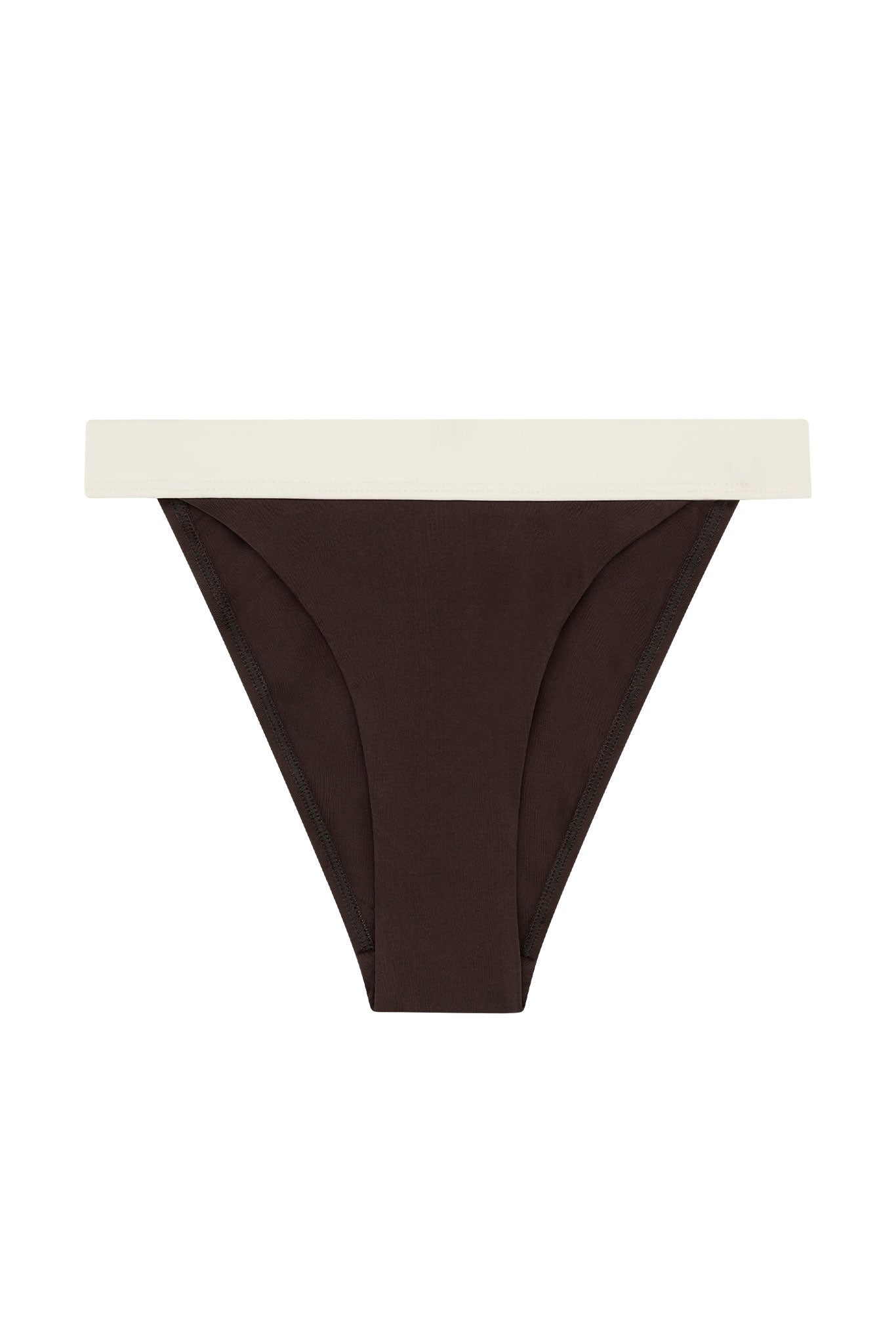 Monday Swimwear SANTORINI BOTTOM - ESPRESSO/IVORY