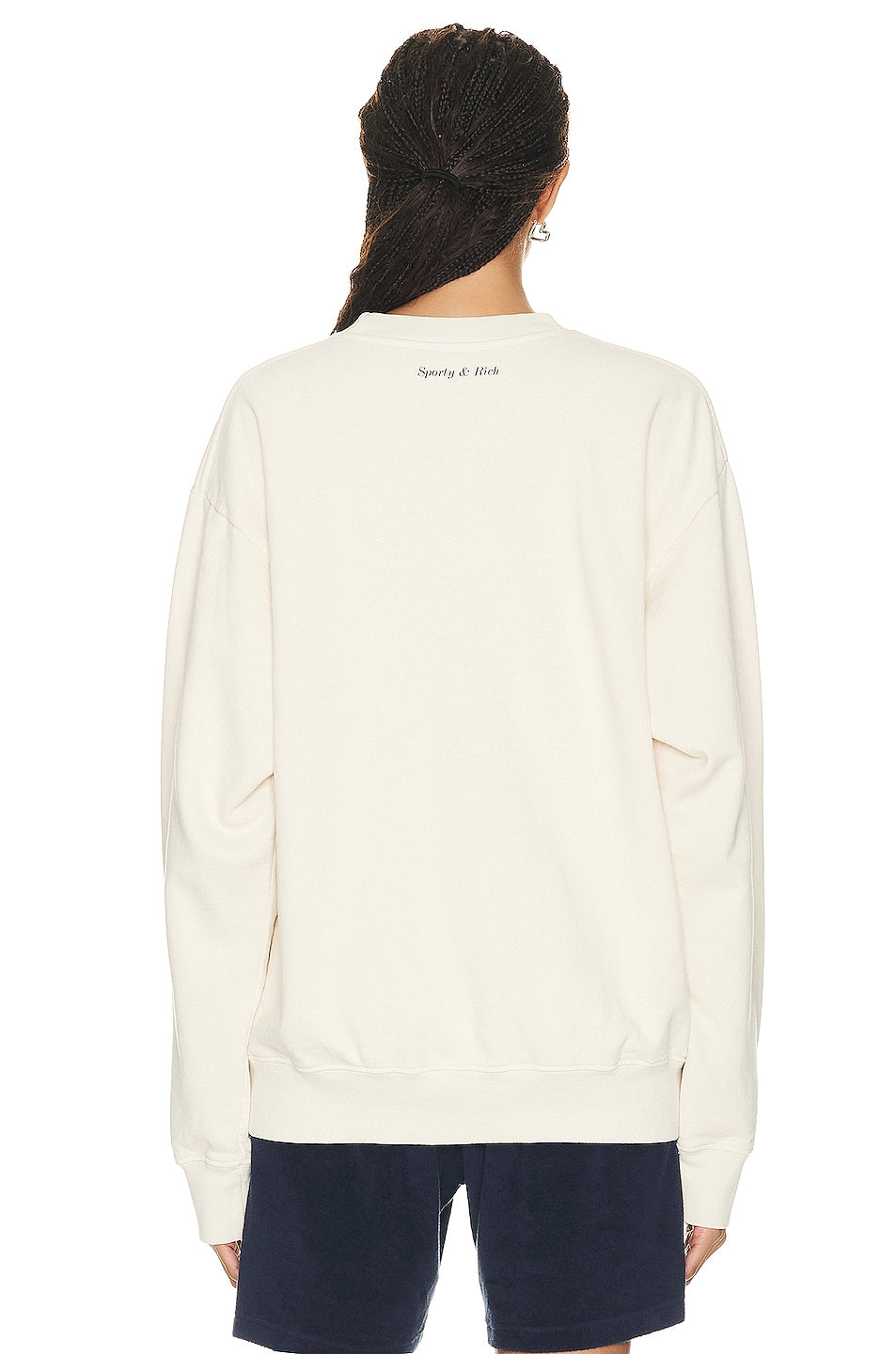 Sporty & Rich X Hotel Du Cap Eden Roc Eden Crest Crewneck Sweater