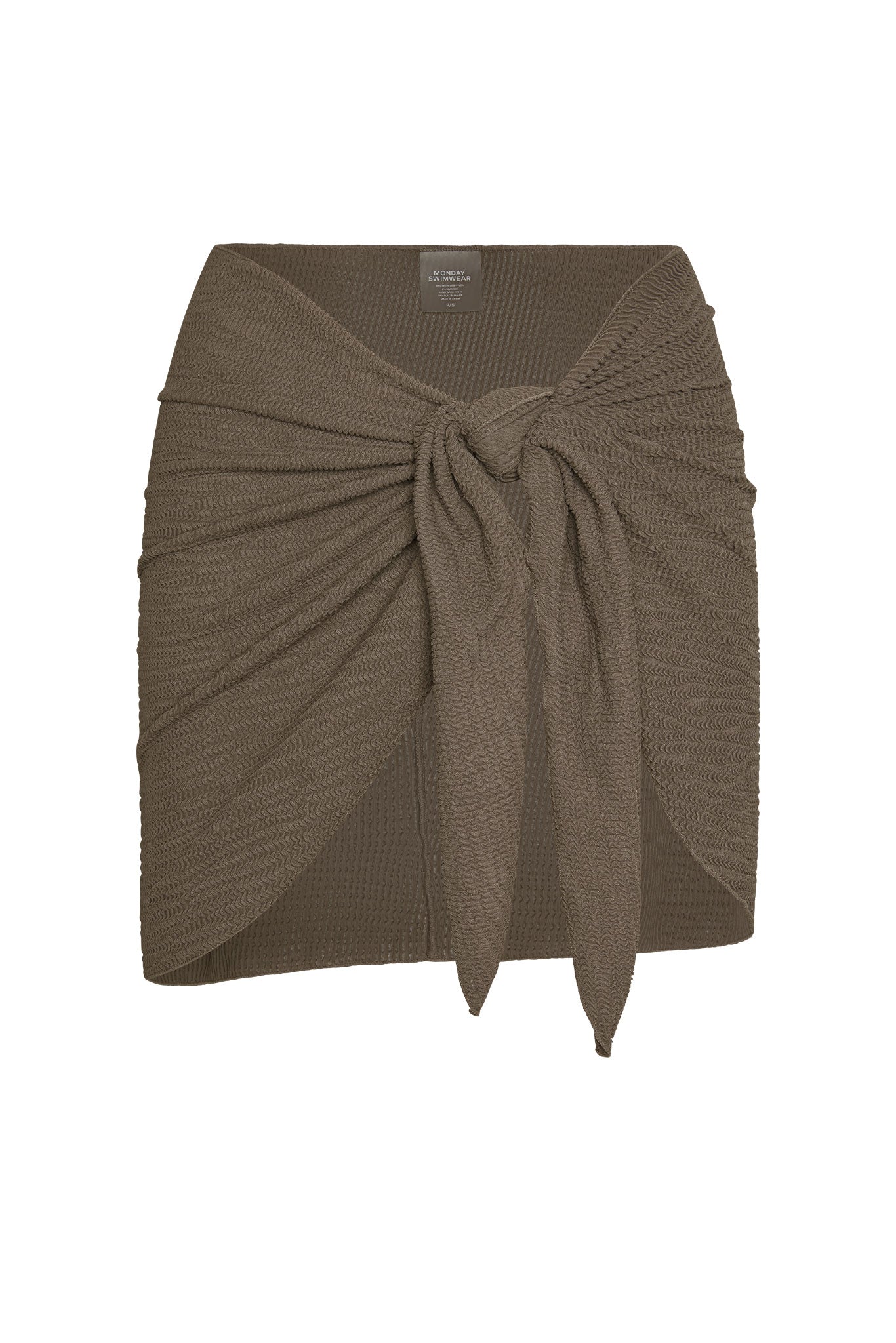 Monday Swimwear ST BARTH'S SKIRT - STONE CRINKLE