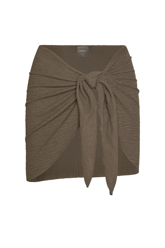 Monday Swimwear ST BARTH'S SKIRT - STONE CRINKLE