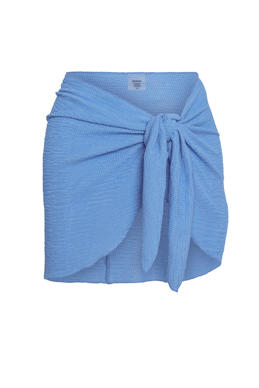 Monday Swimwear ST BARTH'S SKIRT - AZURE CRINKLE