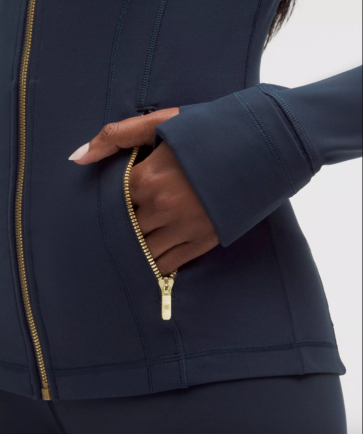 lululemon Define Jacket Nulu True Navy/Gold/Gold