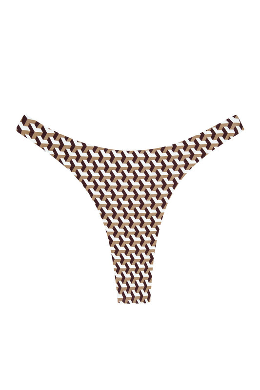 Monday Swimwear TAMARAMA BOTTOM - HUSK GEO