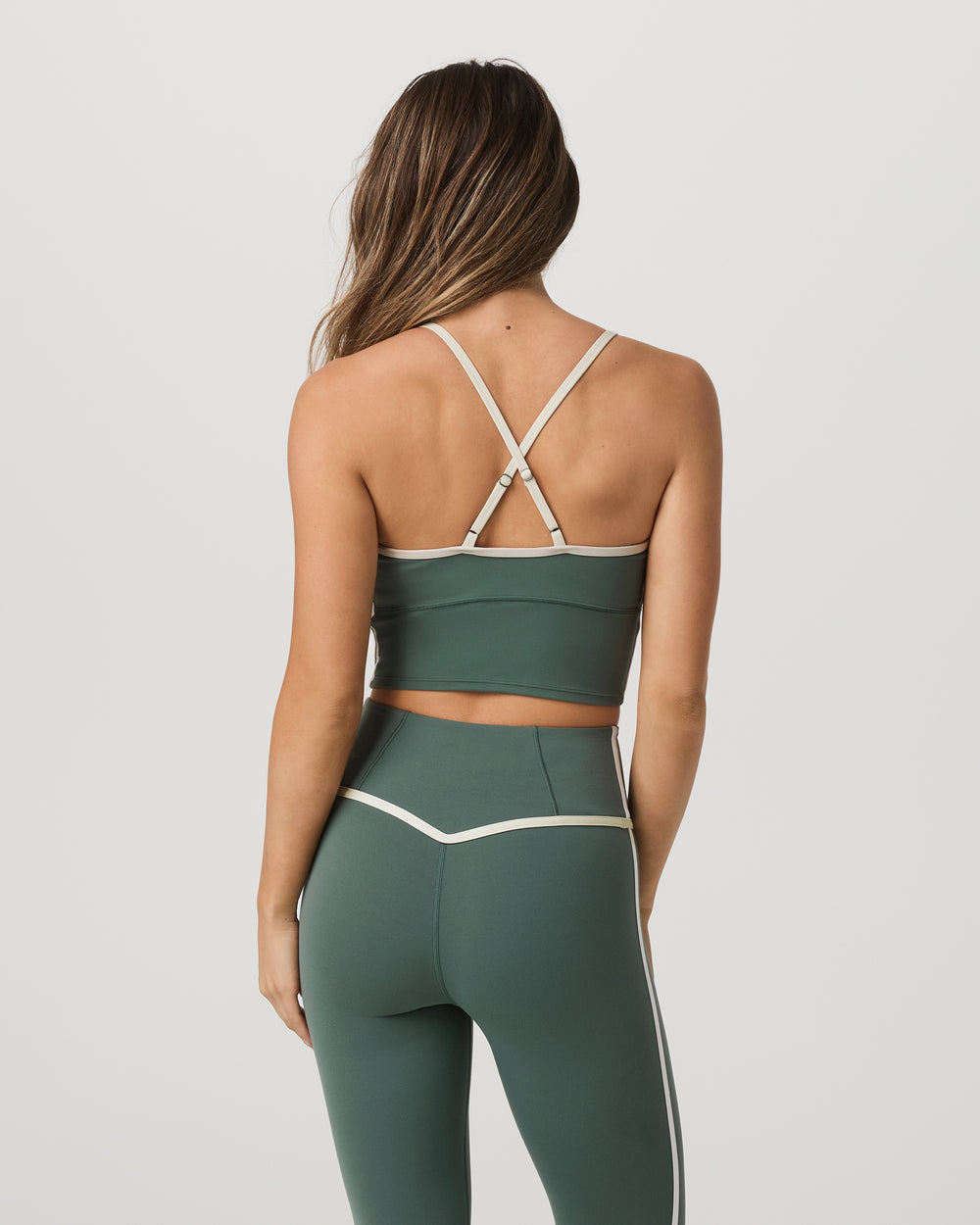 Vuori AllTheFeels Corset Tank Agate Green