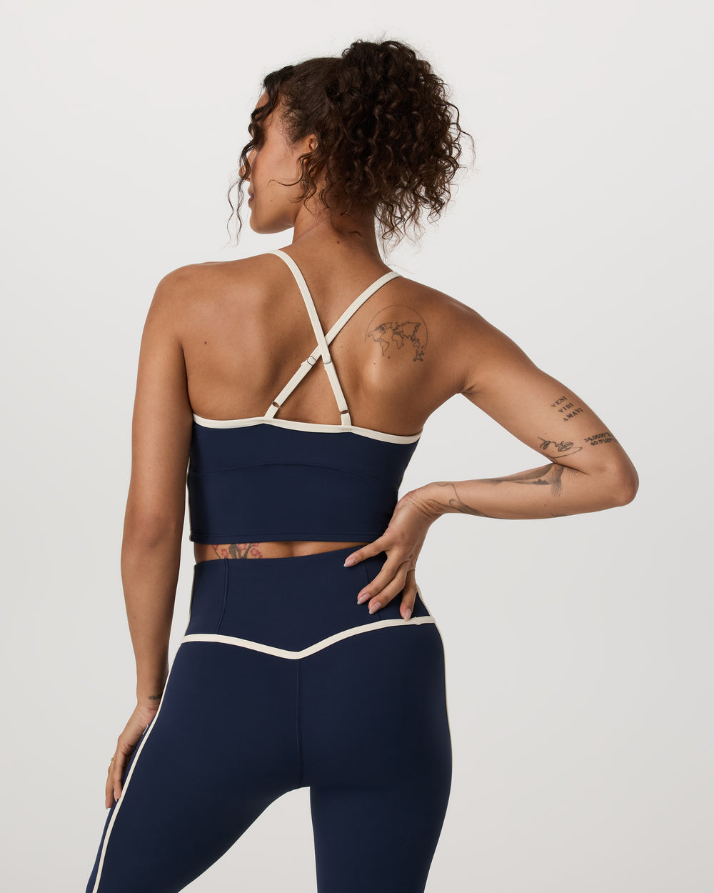 Vuori AllTheFeels Corset Tank Blue Coast