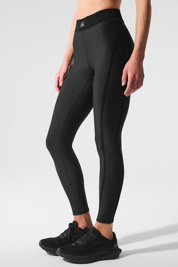 Alo Yoga Airlift High-Waist 7/8 Line Up Legging Black