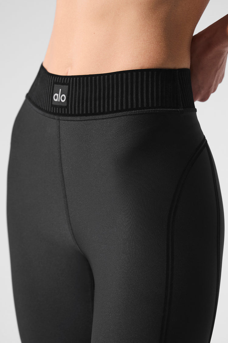 Alo Yoga Airlift High-Waist 7/8 Line Up Legging Black