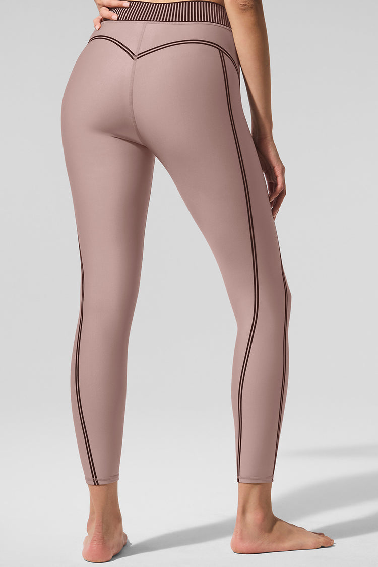 Alo Yoga Airlift High-Waist 7/8 Line Up Legging Winter Taupe