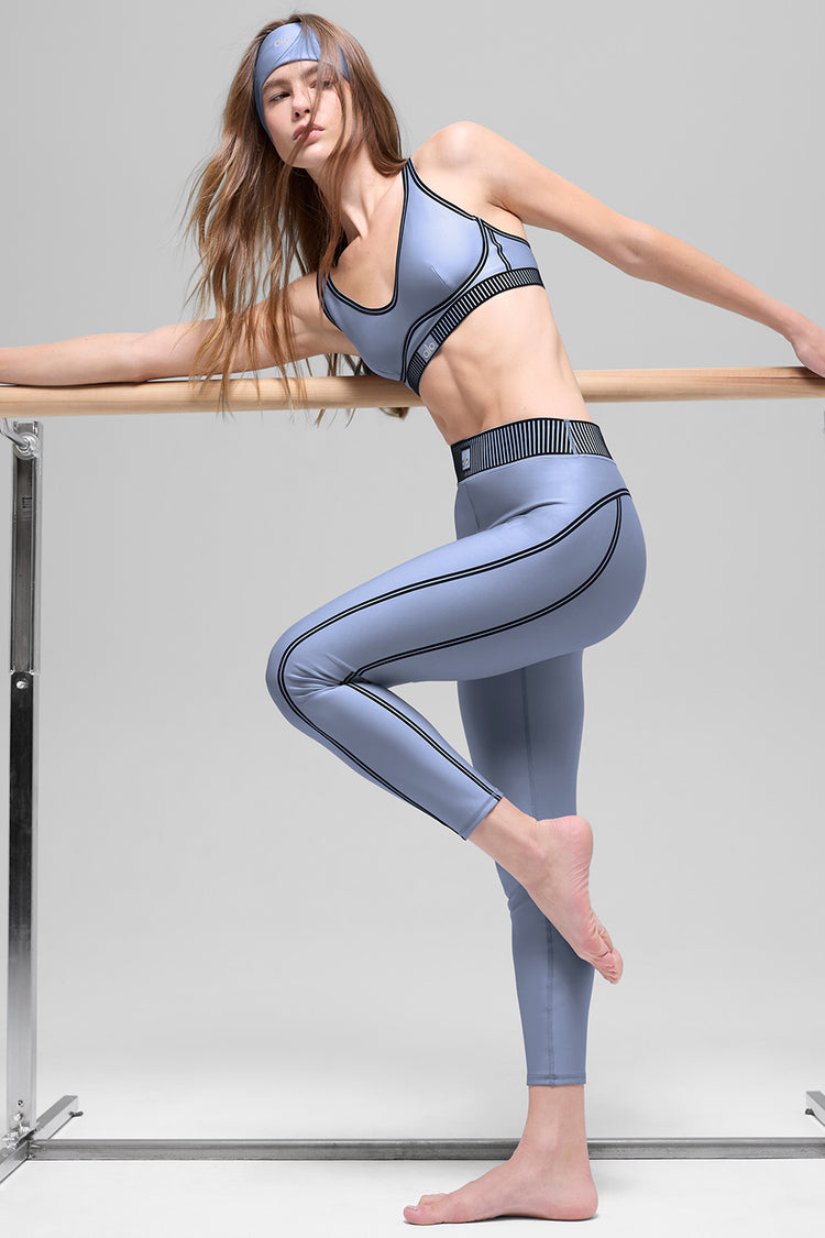 Alo Yoga Airlift High-Waist 7/8 Line Up Legging Winter Frost
