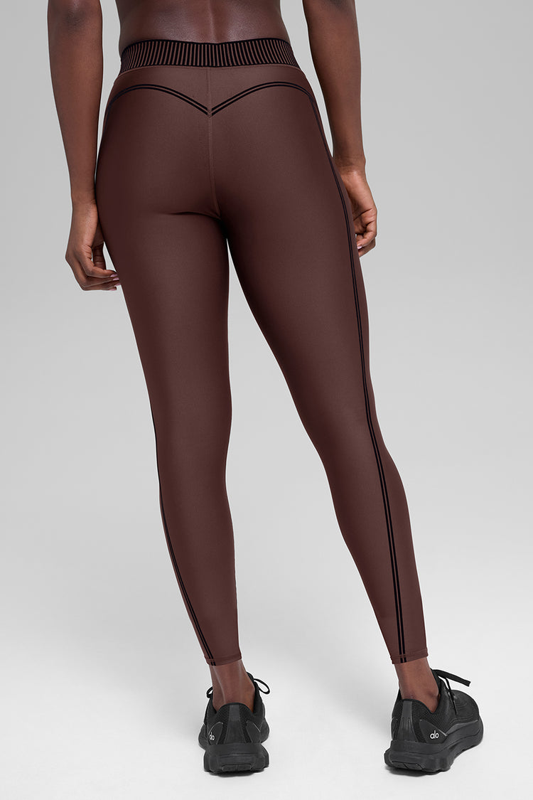 Alo Yoga Airlift High-Waist 7/8 Line Up Legging Winter Brownstone