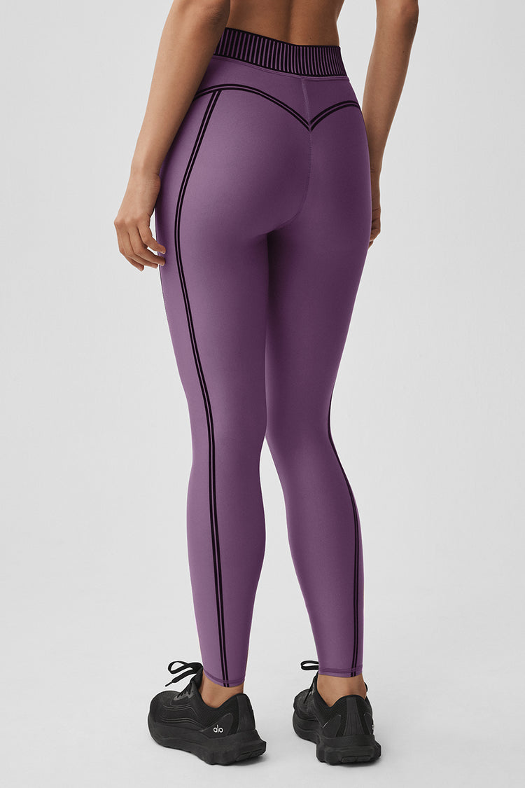 Alo Yoga Airlift High-Waist 7/8 Line Up Legging Winter Plum Kiss
