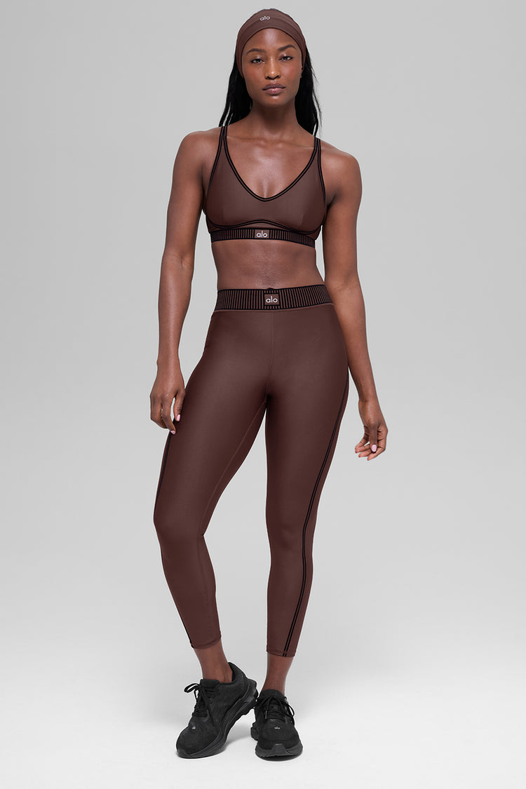 Alo Yoga Airlift Line Up Bra Brownstone
