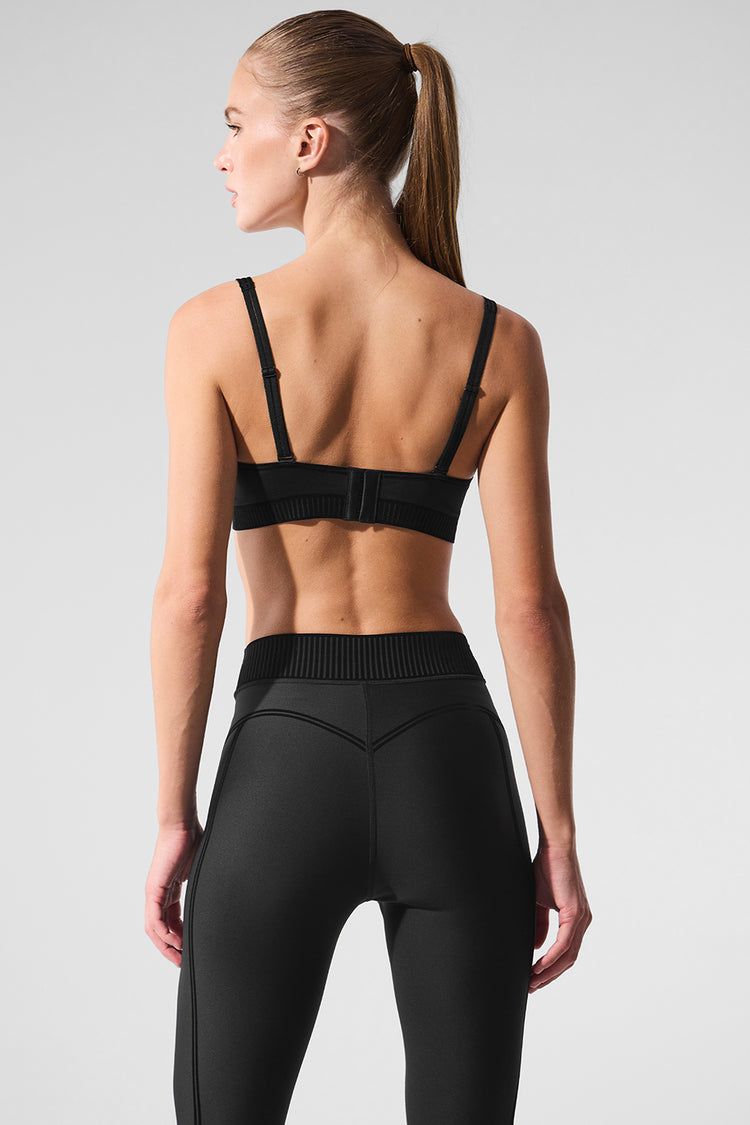 Alo Yoga Airlift Line Up Bra Black