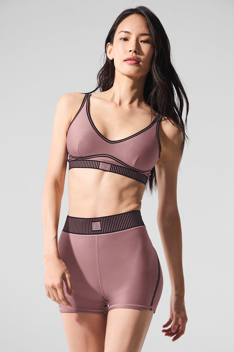 Alo Yoga Airlift Line Up Bra Smoky Quartz