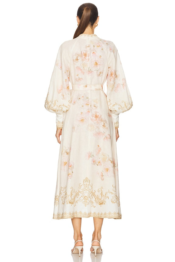 Zimmermann Buttoned Midi Dress