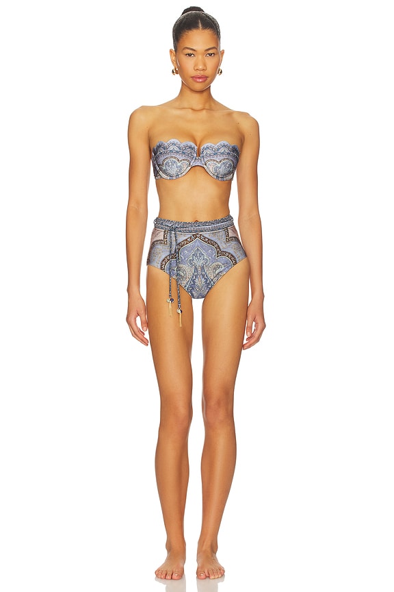 Zimmermann Wanderlust Scallop Balconette Bikini Top