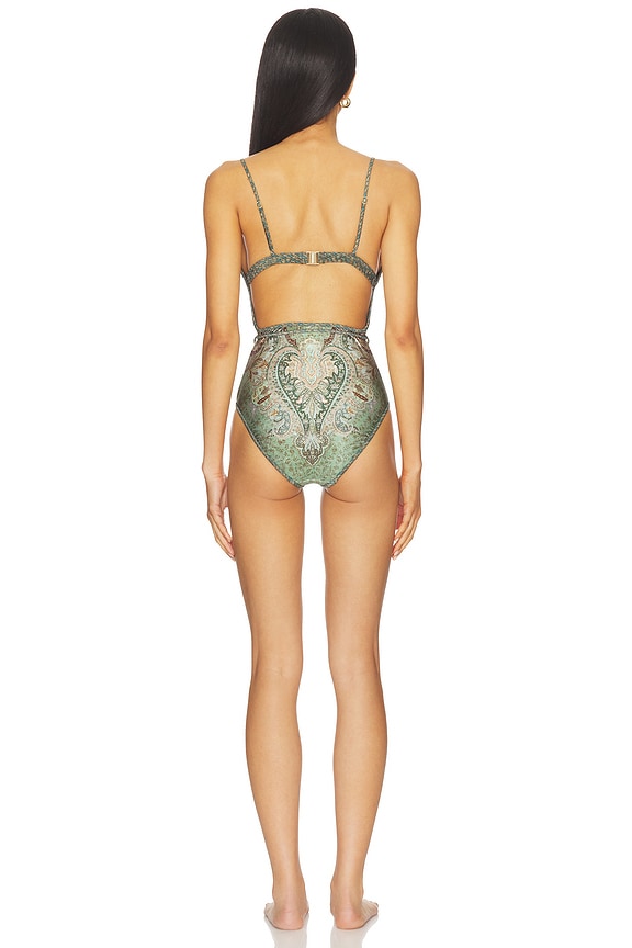 Zimmermann Wanderlust Scallop One Piece Swimsuit