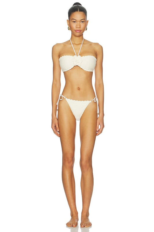 Zimmermann Awaken Crochet Flower Bikini Set