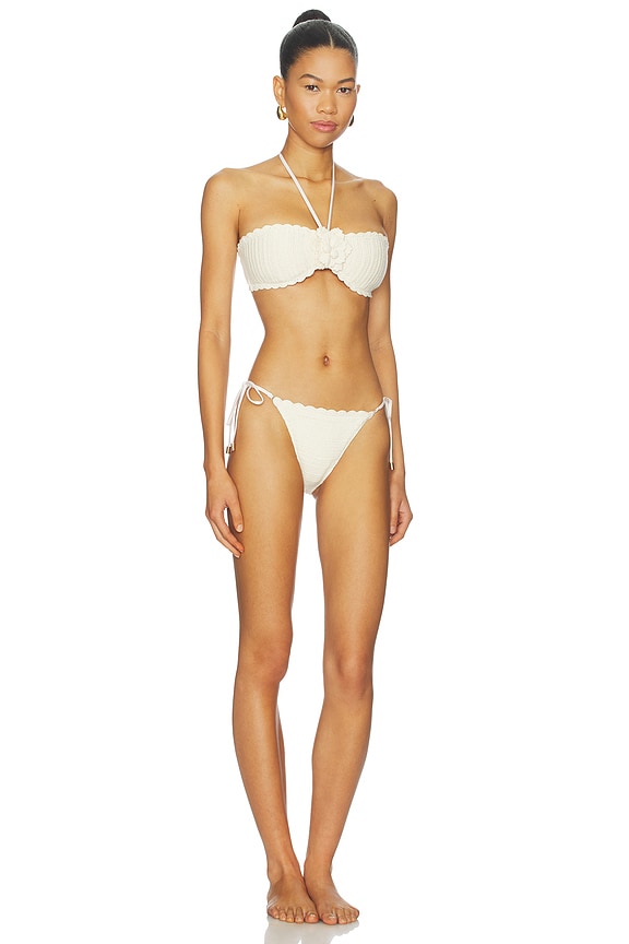 Zimmermann Awaken Crochet Flower Bikini Set