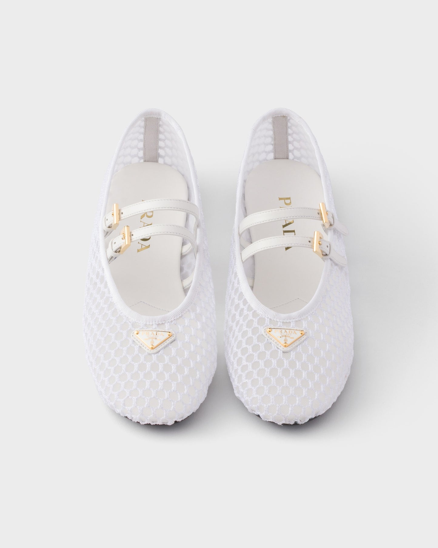 Prada Mesh fabric ballerinas White