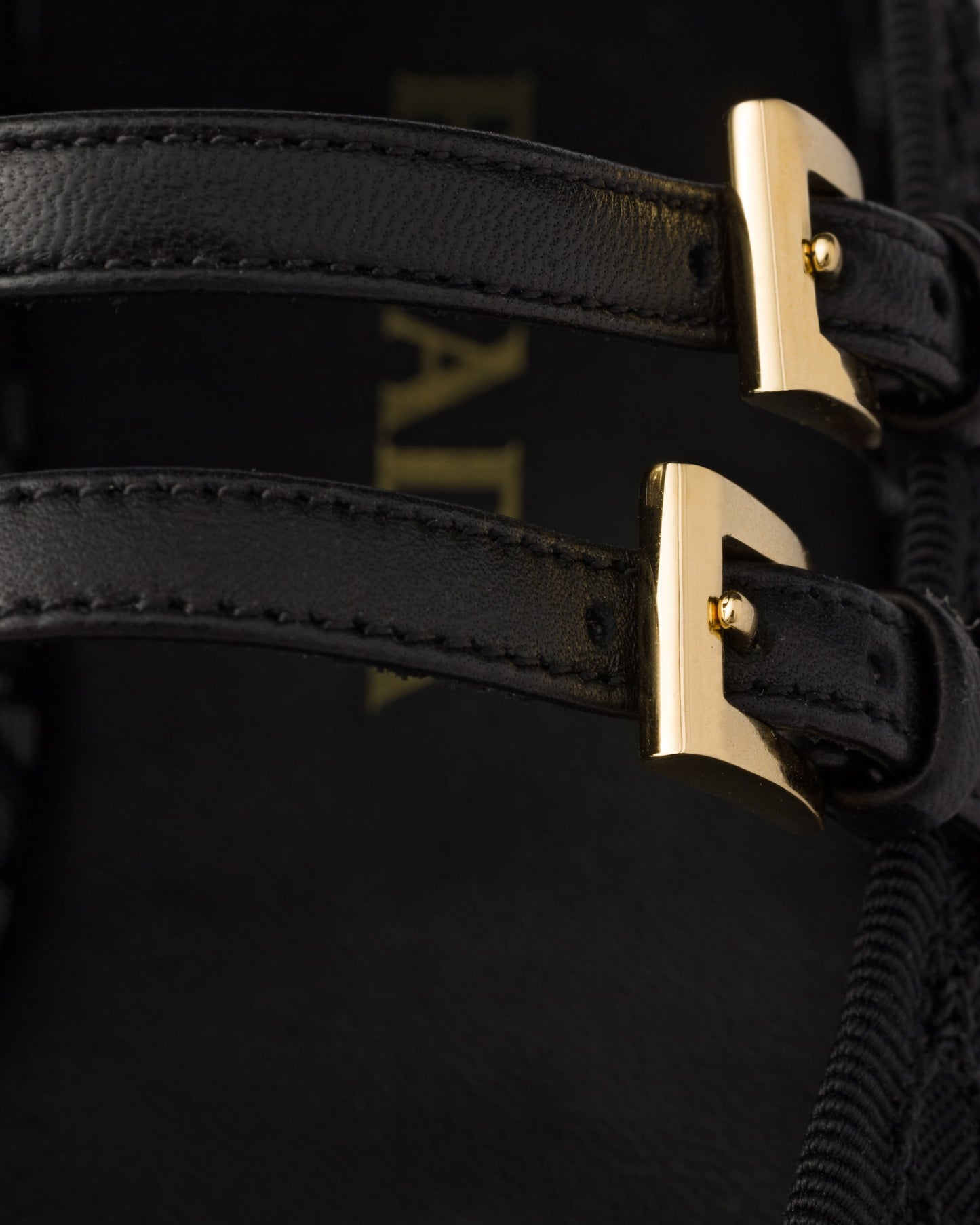 Prada Mesh fabric ballerinas Black